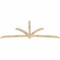 Ekena Millwork Davenport Rough Sawn Timber Gable Bracket, Douglas Fir, 108"W x 45"H x 2"D x 4"F, 10/12 Pitch GBW108X45X0204DAV00RDF - alternate 2